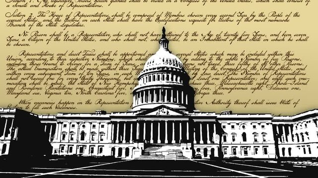 Washington DC constitution background loop