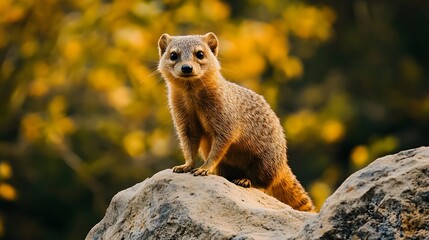 Mongoose against the background of nature