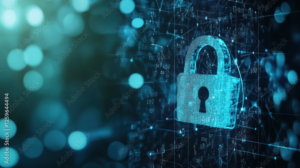 Poster digital security lock: protecting data in the modern connected world