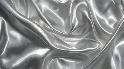 Fototapeta premium Silver silk fabric texture background