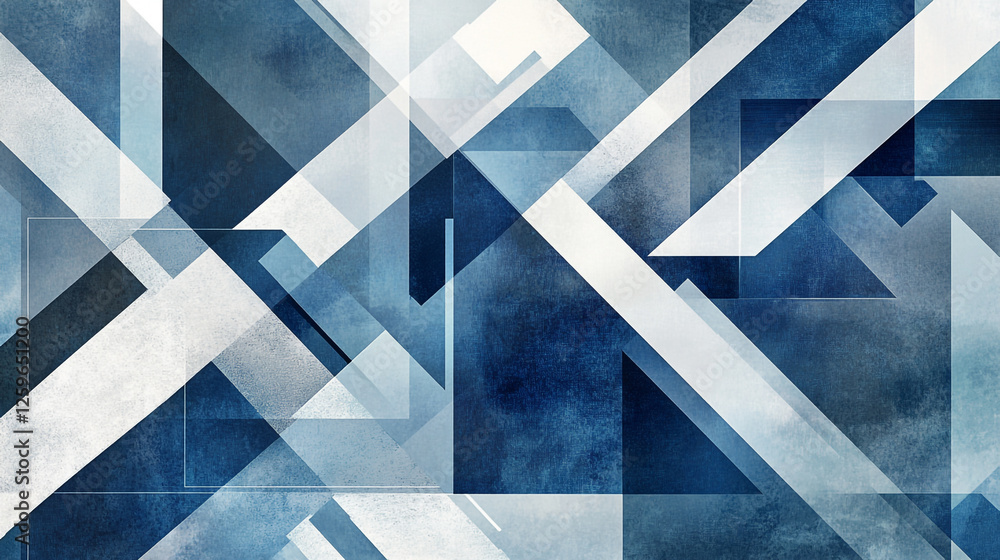 Poster abstract blue digital and data visualization background, closeup of a modern architectural facade sh