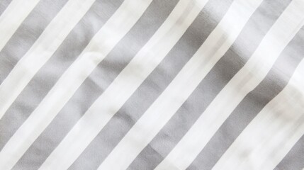 Subtle Gray and White Striped Fabric with Textured Surface Design