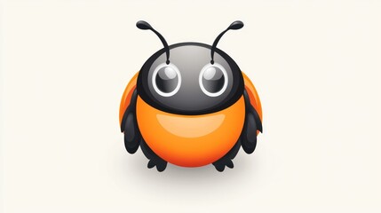 Adorable Cartoon Ladybug Illustration: A Cute and Playful Design