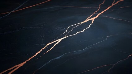 Dark marble background with rose gold streaks and elegant shine