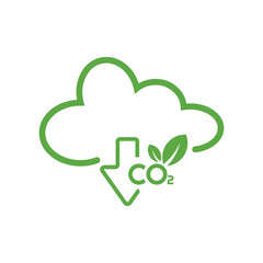 reducing CO2 emissions to stop climate change. green energy background	