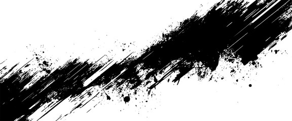 Vector black and white with grunge style, scratch and texture elements for design.