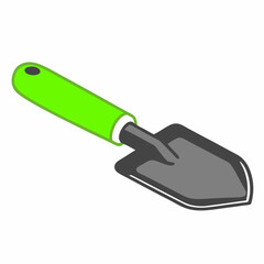 Garden hand shovel icon Isometric of garden hand shovel  vector illustration (2)
