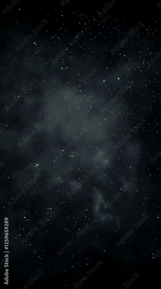 Poster a dark and moody image of space with many stars and nebulae.