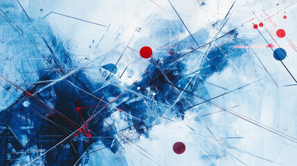  Composition of Shapes and Textures in colorful Tones,  Elegant abstract design with featuring marble textures, Technology background with vibrant digital design for web banner.