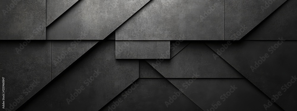 Aufkleber abstract minimalist wallpaper with intricate geometric shapes on black background. ideal for modern 