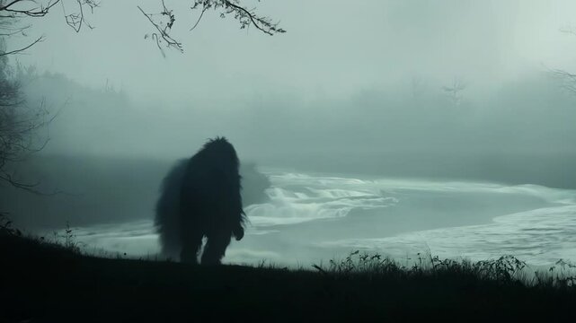 Mysterious Figure in the Mist