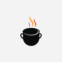 Cooking Pot Logo fully editable vector template