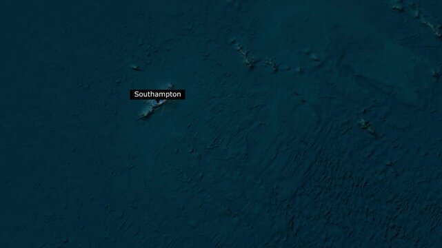 Exploring Southampton Bermuda An Animated Aerial Map Journey Through Scenic Coastlines Landmarks and Turquoise Waters in 4K Travel Animation