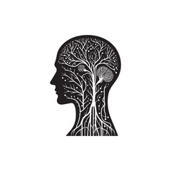 Nervous System silhouette icon vector symbol design art illustration