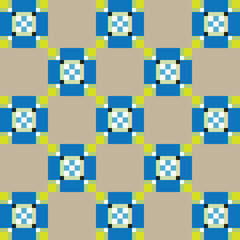 seamless pattern with puzzle pieces