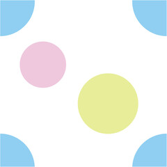 Seamless fabric of circle pattern, like illustration. Suit for package design, wallpaper, fashion print, Housing wallpaper, arty-crafty.
