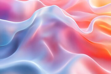 Obraz premium Abstract gradient waves background. Featuring flowing gradient waves and soft colors. Emphasizing smooth transitions and modernity. Ideal for creative and tech themes.