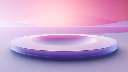 Obraz premium contemporary minimalist design with abstract elements, soft pastel gradient, empty space in the center,generative ai illustration