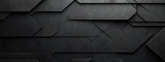 Abstract dark linear pattern wallpaper with copy space. Minimalist design template with white center text area. Ideal for banners.