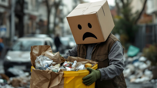 people picking up trash