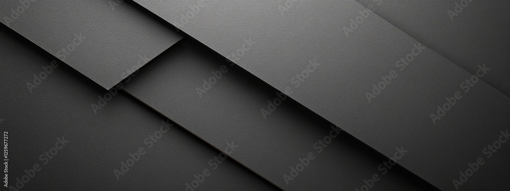 Poster minimalist abstract elements on black background with copy space for design. ideal for modern banner