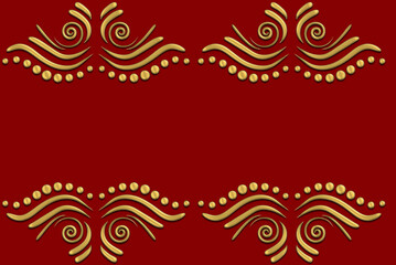 red floral background