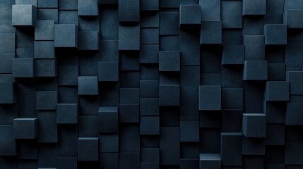 Abstract 3D Cube Wall