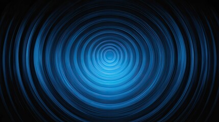 Abstract blue concentric circles background with a gradient effect, ideal for digital designs