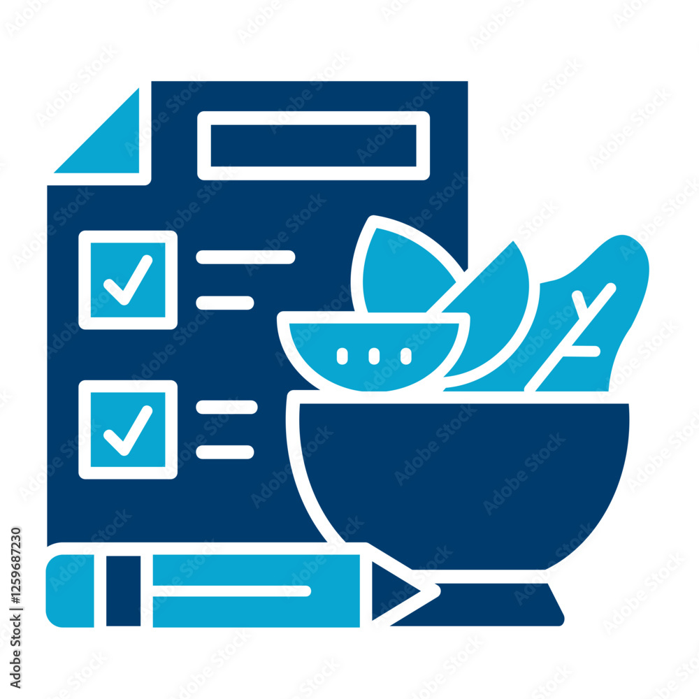 Poster Meal Planning Icon