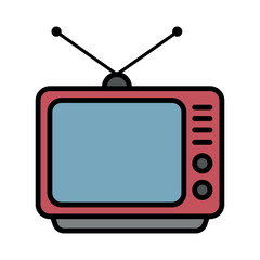 television vector flat icon design