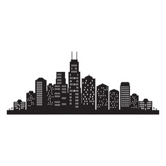 Fototapeta premium City building vector, city skyline vector design