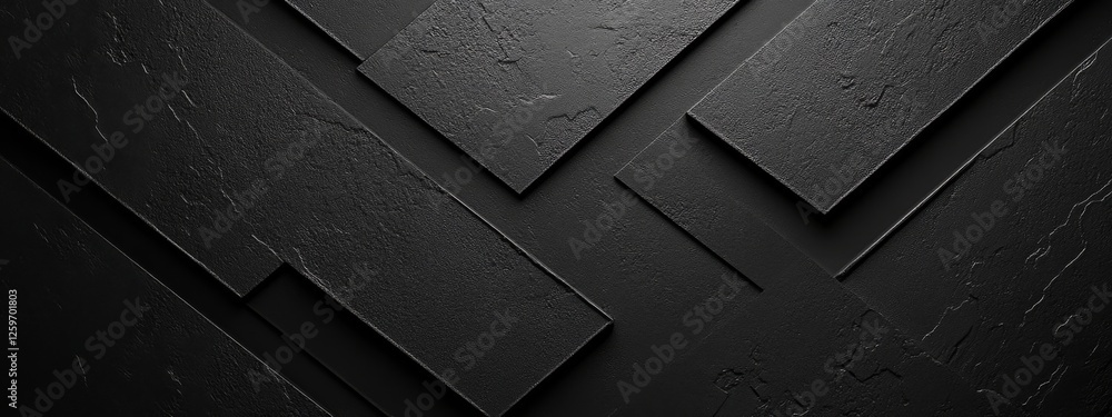 Poster abstract minimalist wallpaper with minimalistic angular lines on black background. ideal for modern 