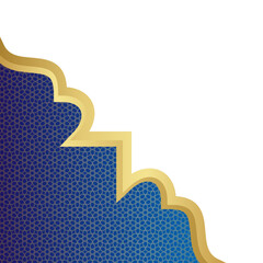 Elegant Islamic Corner Decoration with Pattern