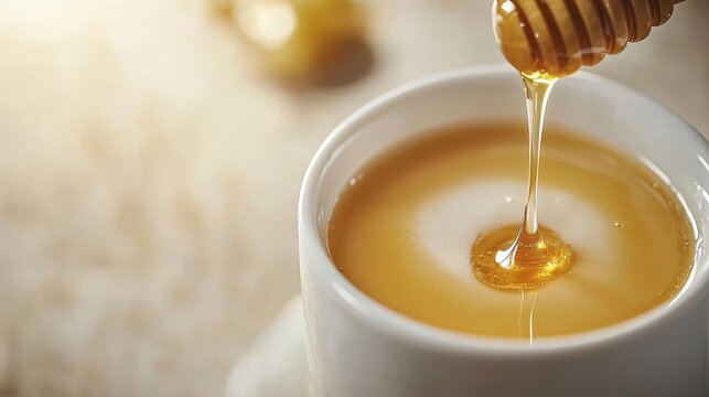 Fresh morning milk and soymilk with honey cozy home setting beverage photography calm environment