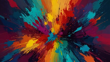 abstract colorful background with circles