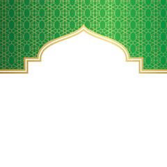 Islamic Header Decoration with Pattern