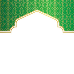 Islamic Header Decoration with Pattern