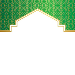 Islamic Header Decoration with Pattern