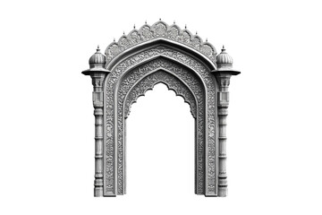Ornate Archway Majestic Entrance Intricate Stone Carving Architectural Marvel