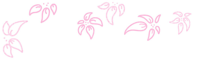 ピンクの桜のような花の素材