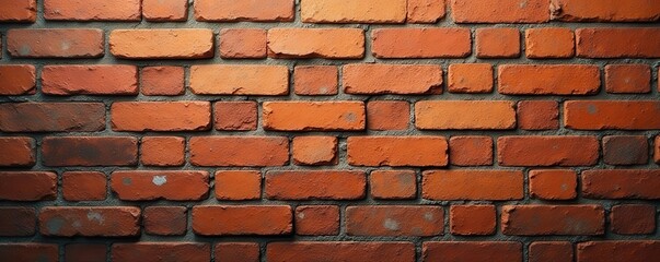 Obraz premium Timeworn brick wall, textured surface, aged effect, stone, wallpaper