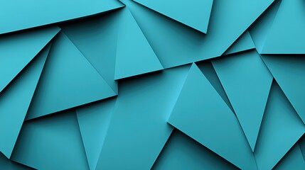 Obraz premium Abstract Geometric Blue Triangle Patterns Creating Depth and Texture in Modern Design