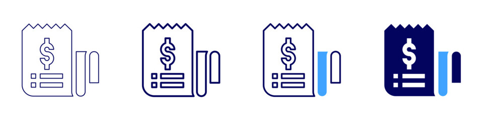 Payment integration icon in 4 different styles. Thin Line, Line, Bold Line, Duotone. Duotone style. Editable stroke