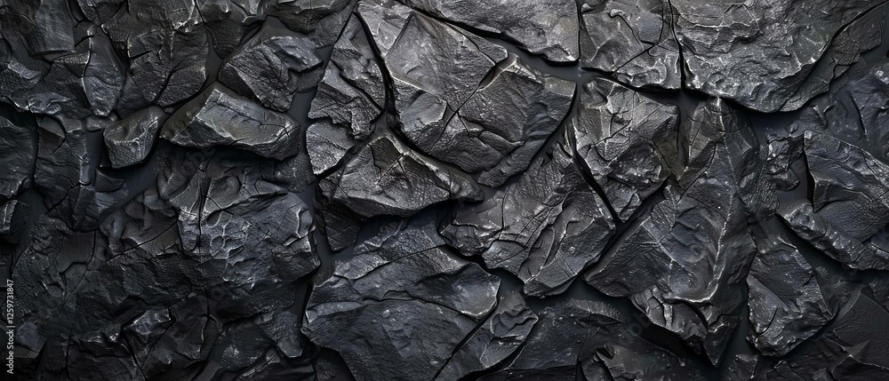 Aufkleber moody dark gray rough grainy stone texture background with subtle uneven surface for bold modern des