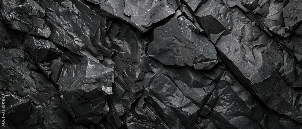 Aufkleber moody dark gray rough grainy stone texture background with subtle uneven surface for bold modern des