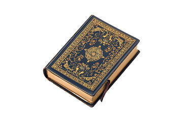 Luxurious Ornate Book Golden Details Intricate Design Elegant Antique Book