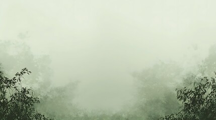 Misty forest background, nature scene