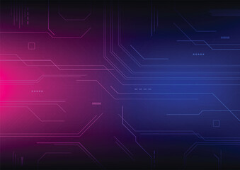 Abstract background with technology circuit board texture. Electronic motherboard illustration. Communication and engineering concept. Vector illustration