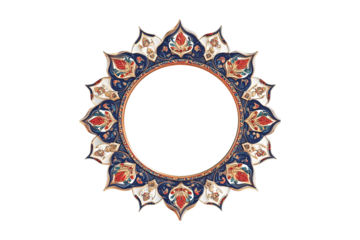 Ornate Circular Frame Exquisite Detail Intricate Design Luxurious Elegance