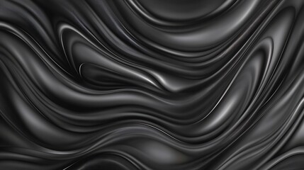 Abstract black liquid swirls background